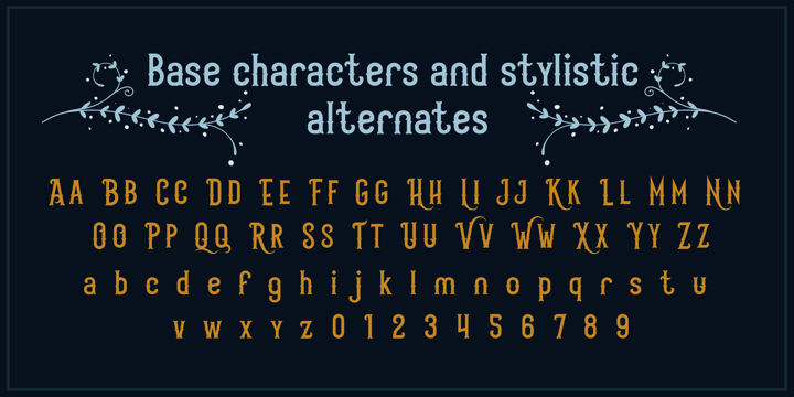 Scarytale Outline Font preview