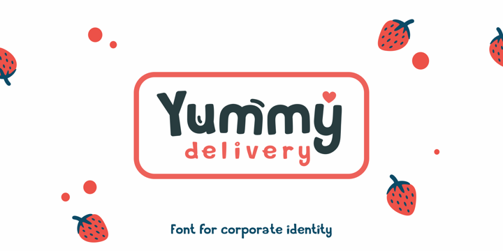 Yummy Delivery Font preview