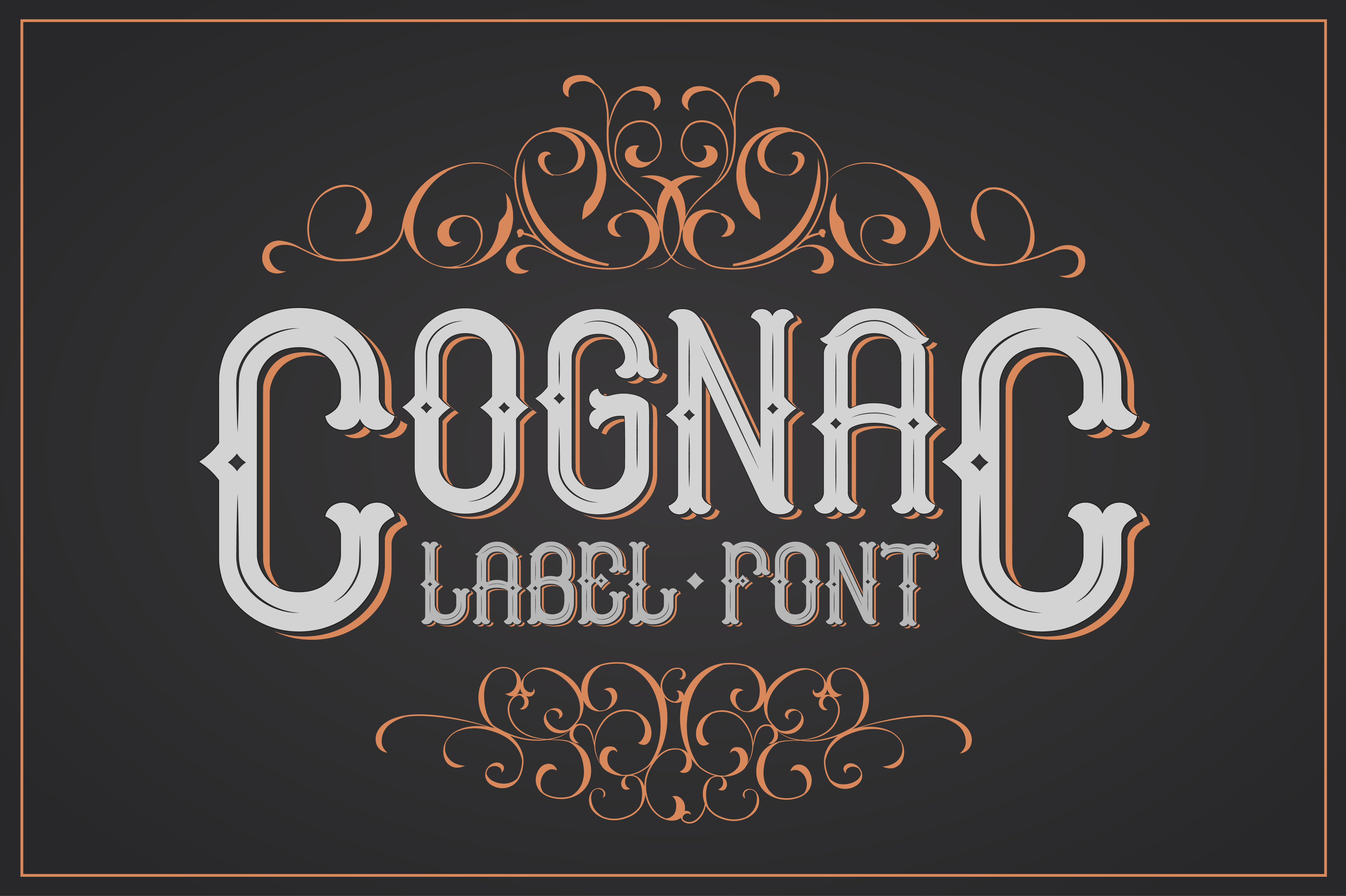 Cognac Shadow Font preview