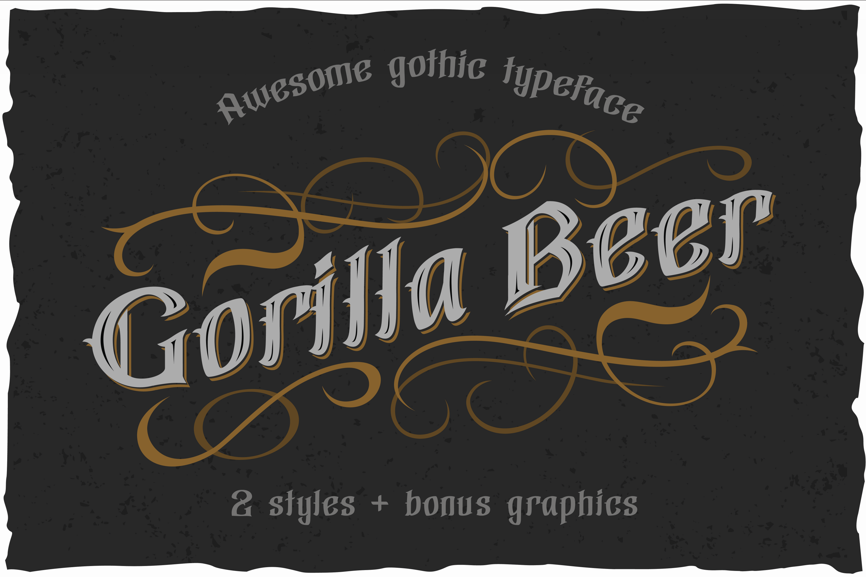 Gorilla beer style Font preview