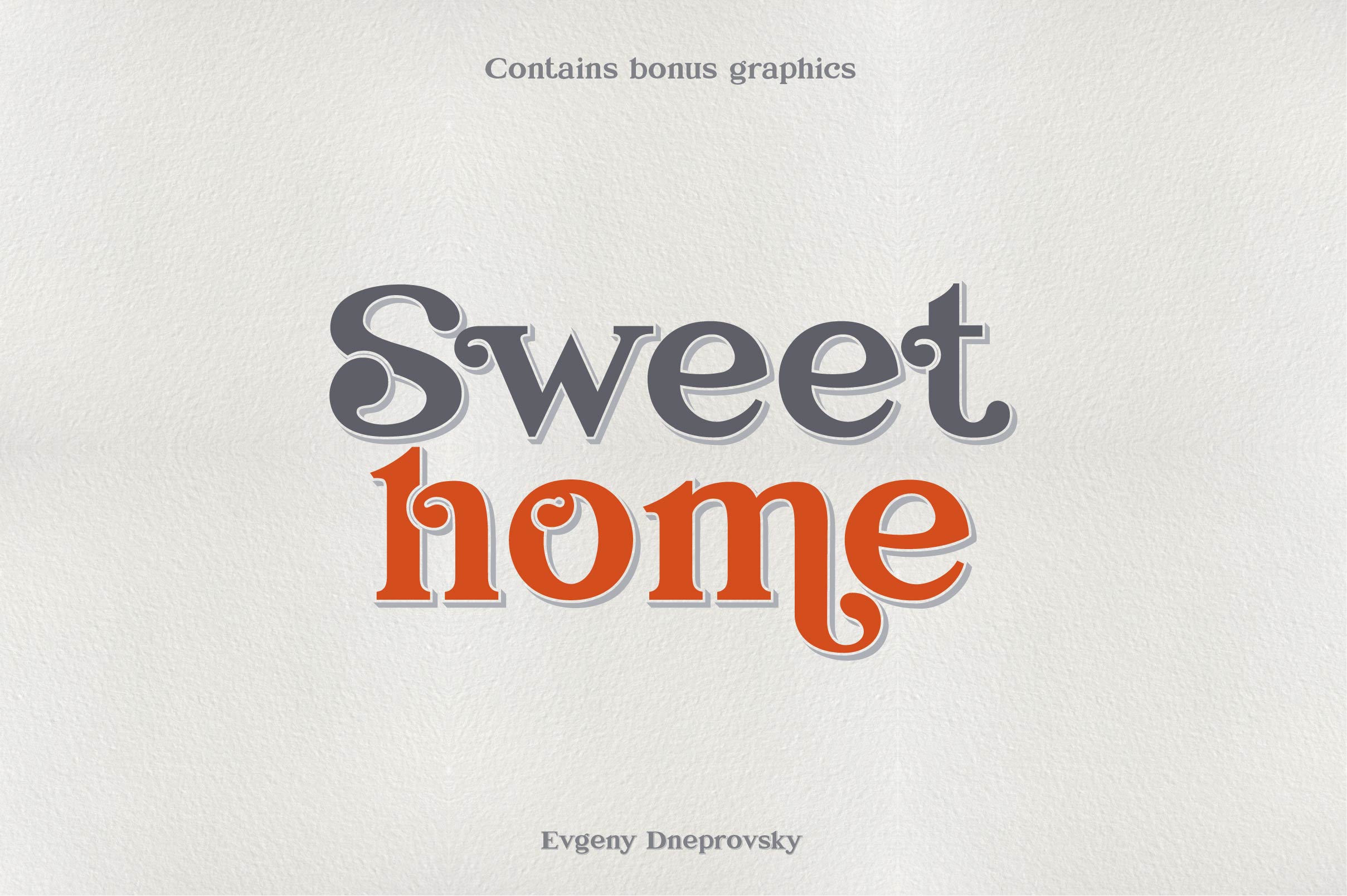 Sweet Home Font preview