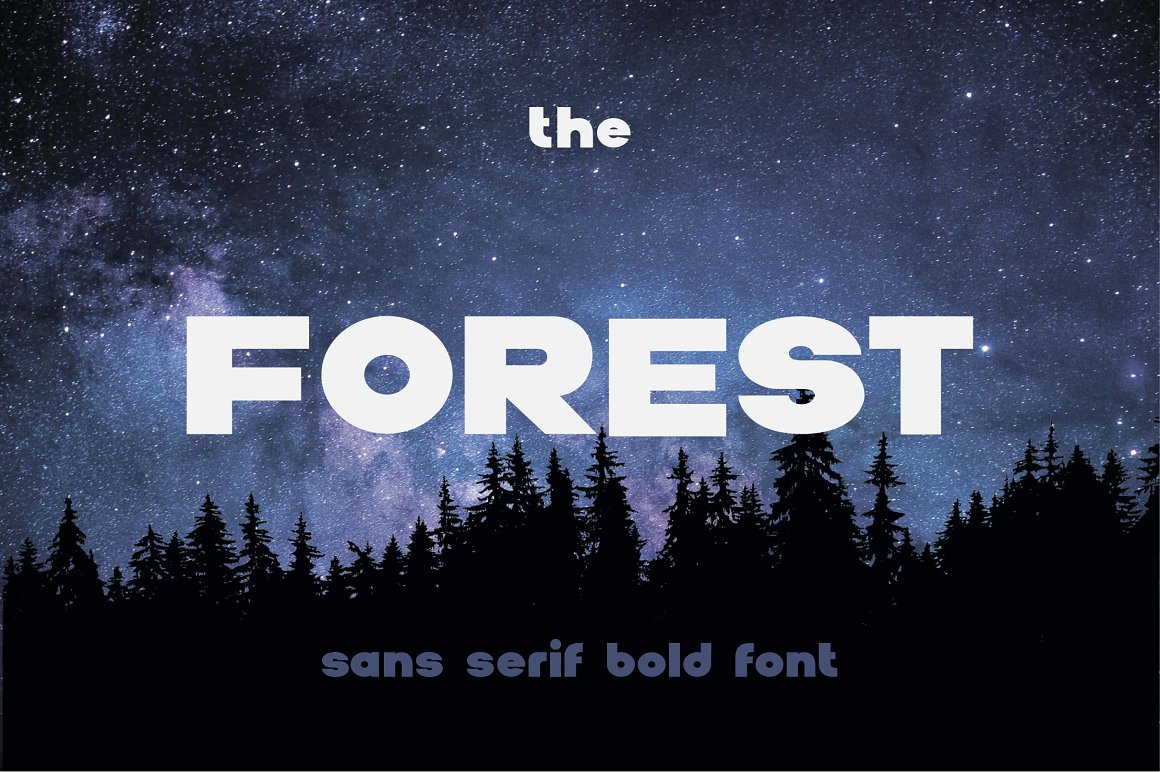 Forest Font preview