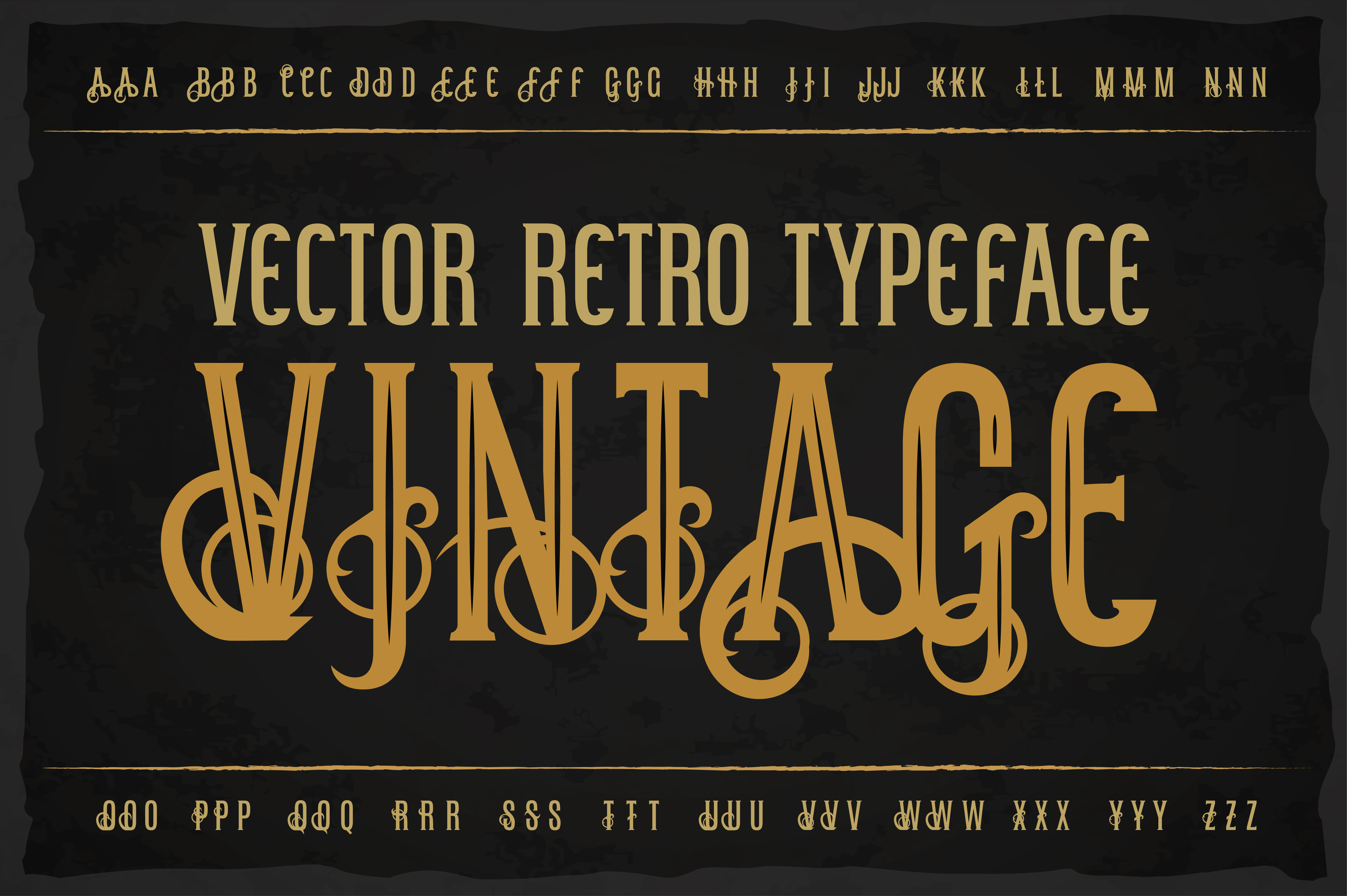 Vintage Font preview