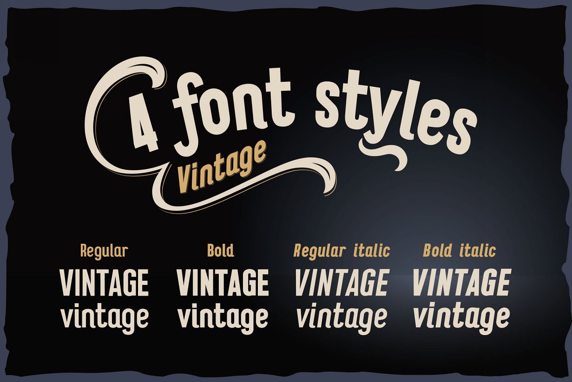 Vitage Italic Font preview