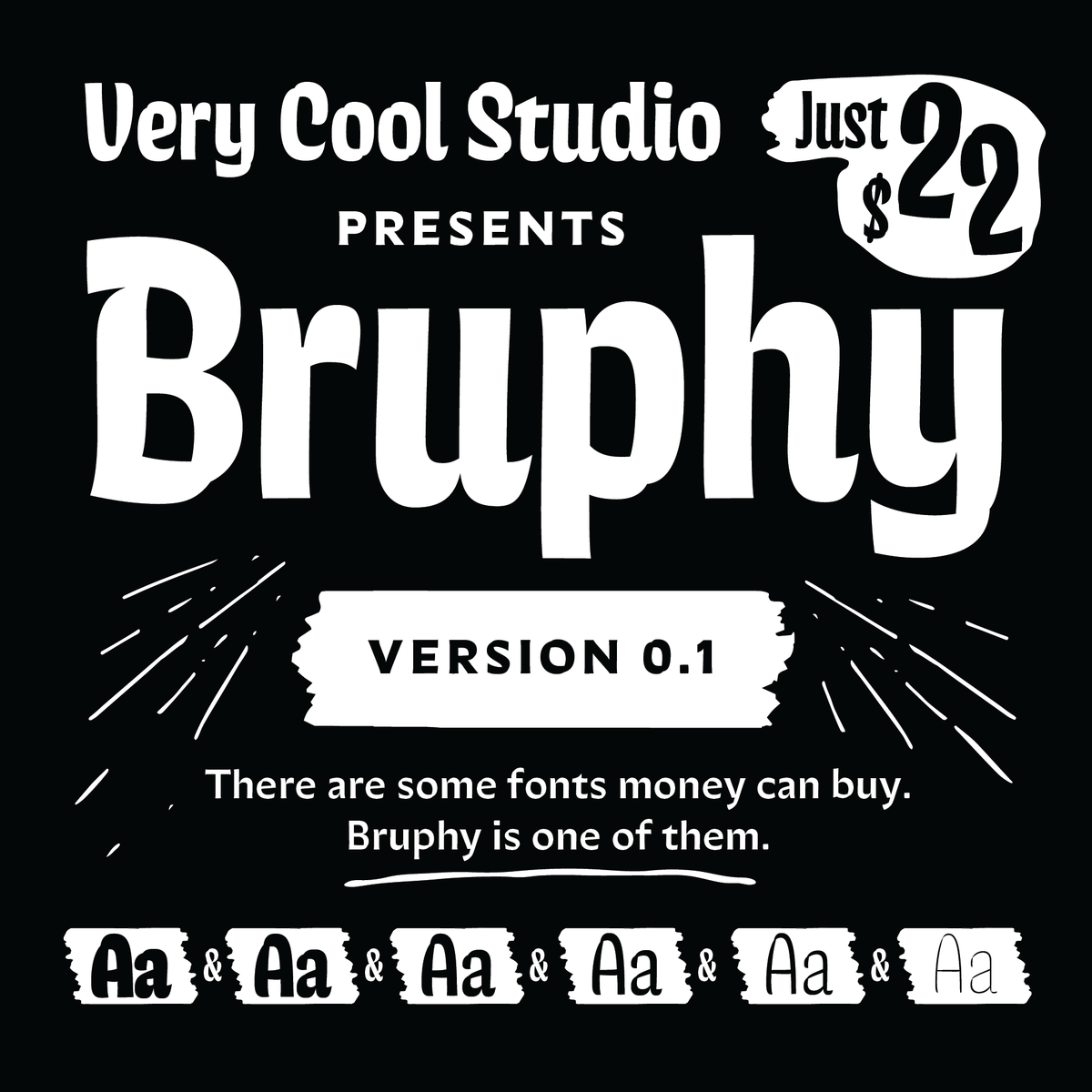 Bruphy Bold Wide Font preview