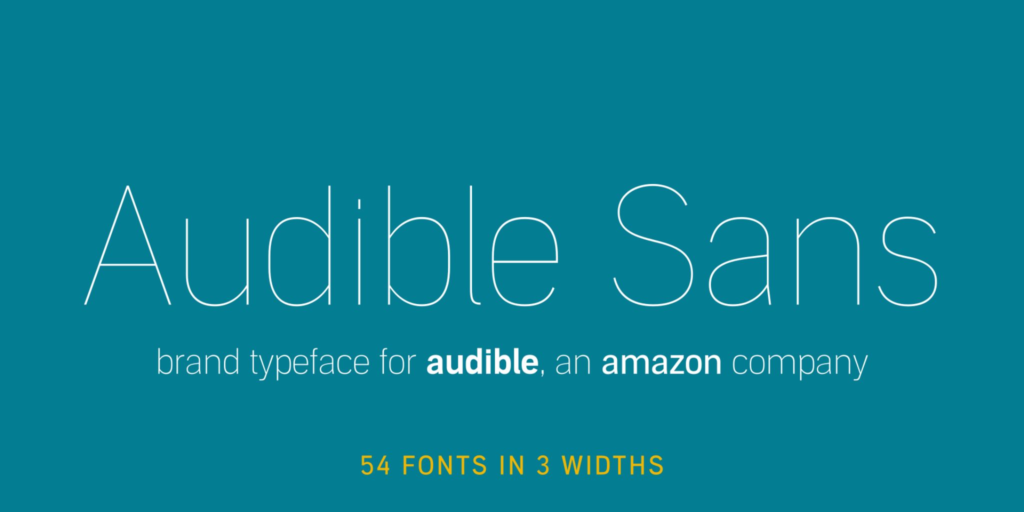 Audible Sans Regular Font preview