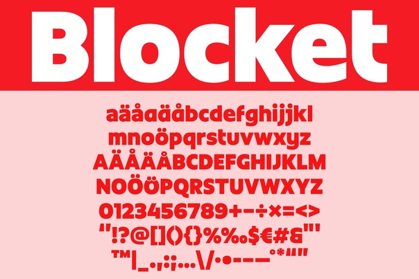 Blocket Display Font preview