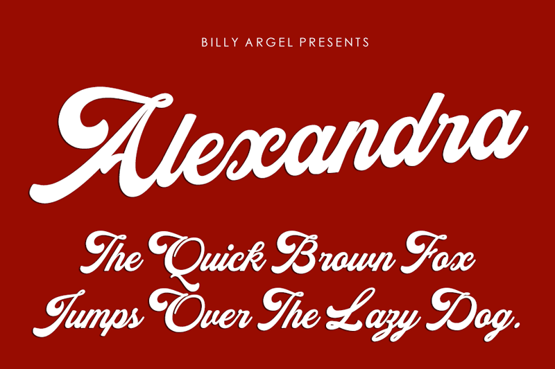 Alexandra (American Golf) Medium Italic Font preview