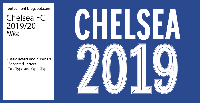 Chelsea 19-20 Font preview