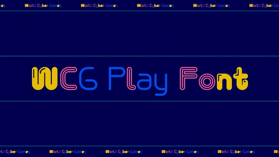 WCG Play Fun Pop Font preview
