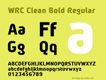 World Rally Championship Bold Font preview