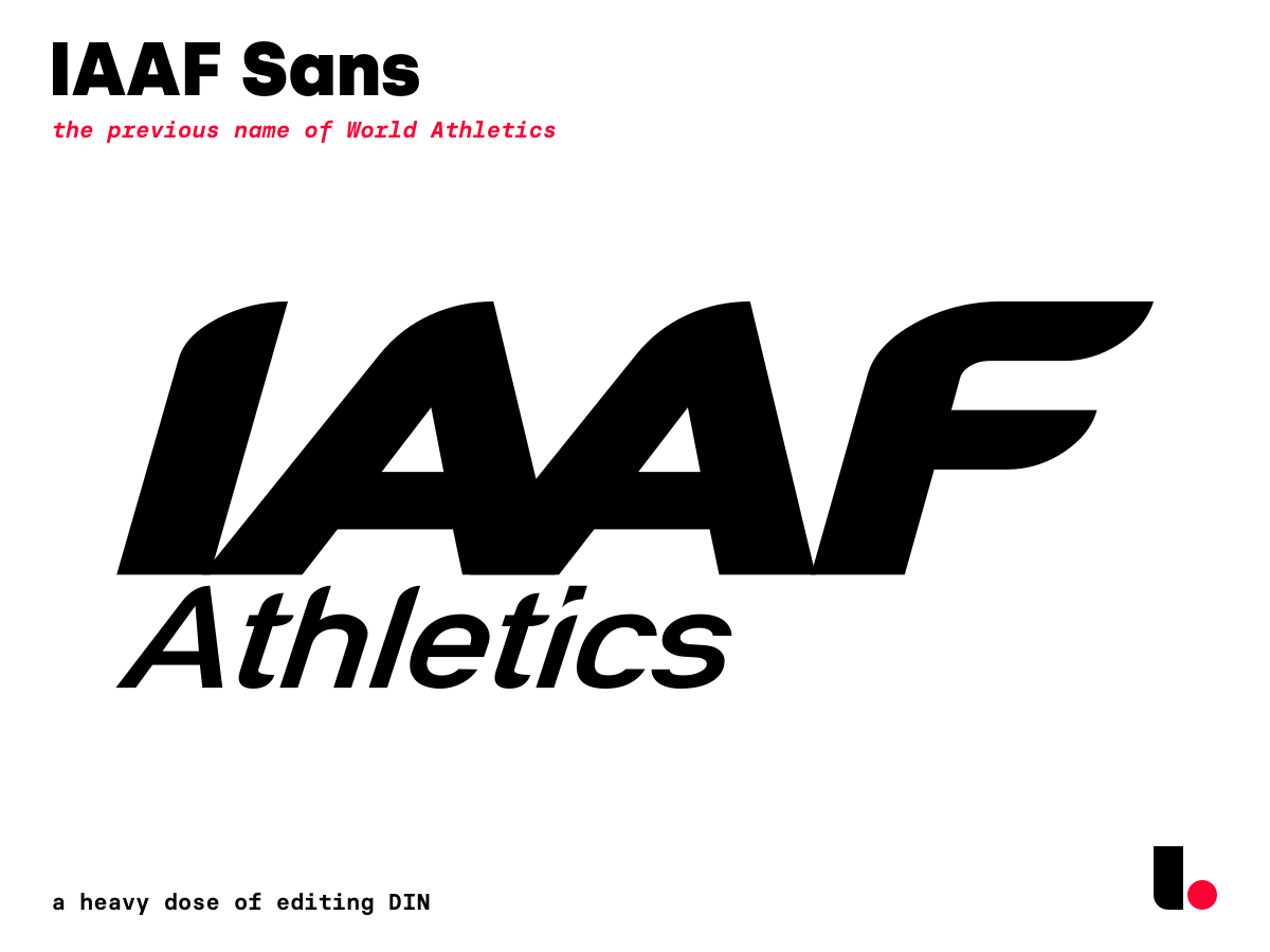 IAAF Sans Black Italic Font preview