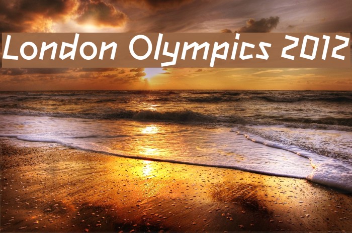 London Olympics 2012 Font preview