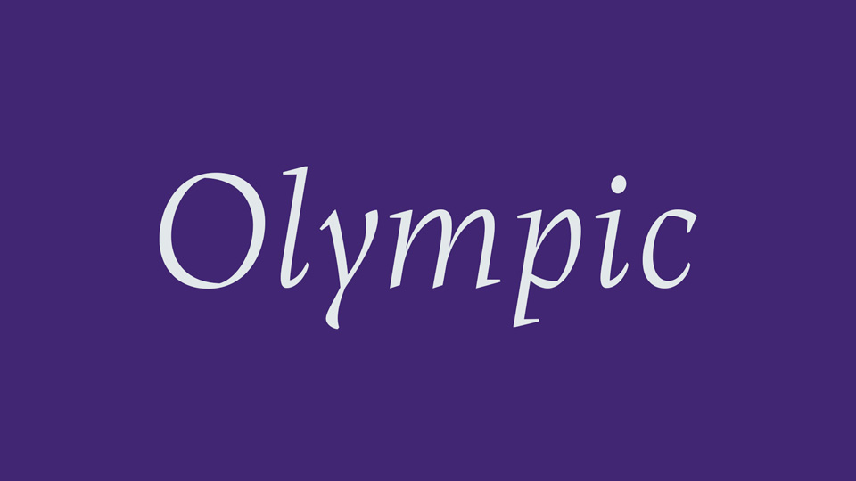 Olympic Serif Font preview