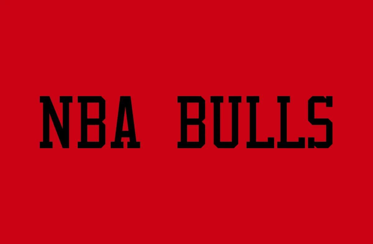 NBA Bulls Font preview
