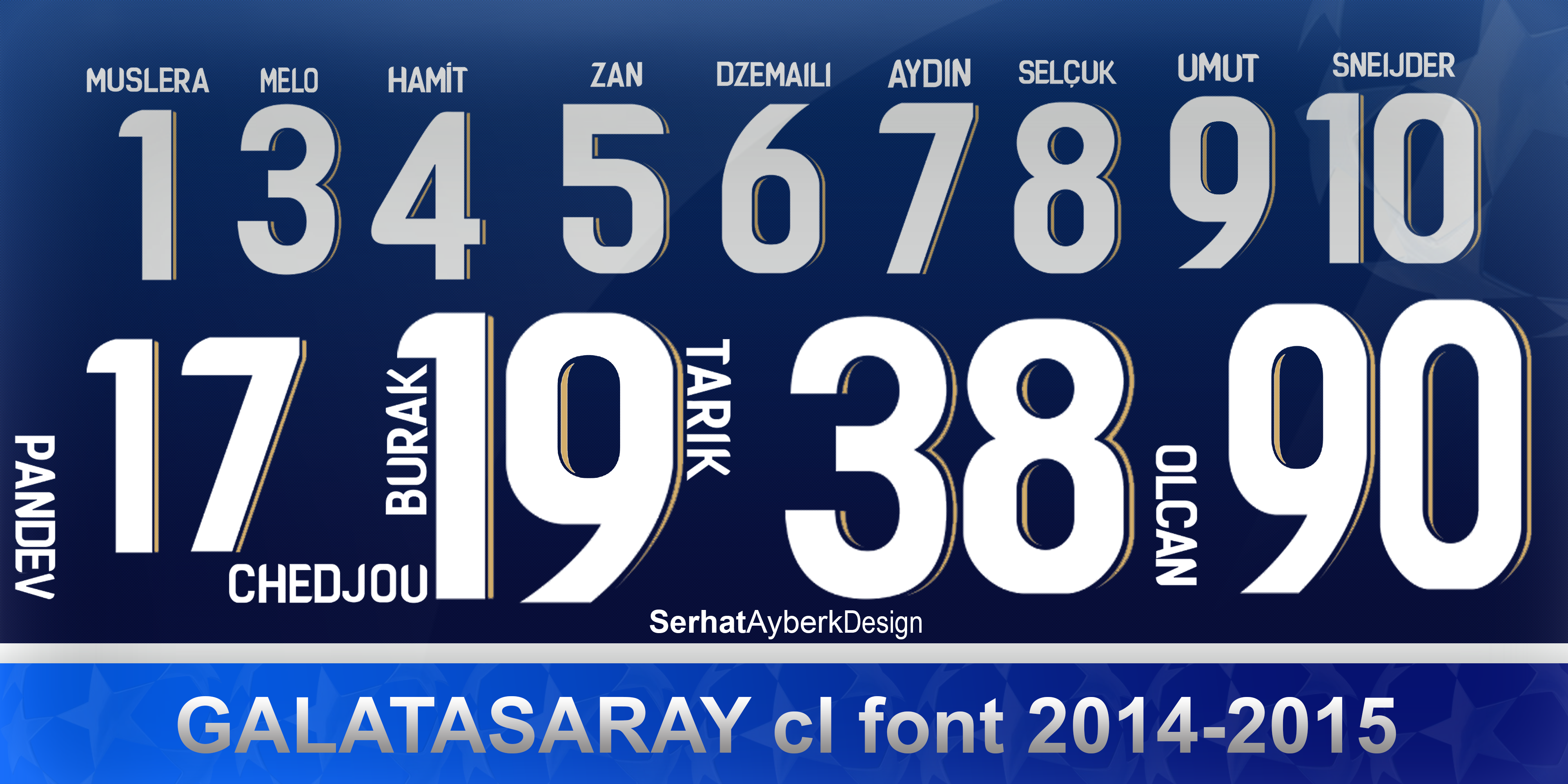Galatasaray Font preview