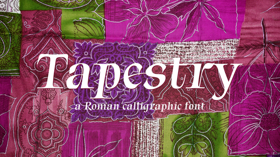 Tapestry Regular Font preview