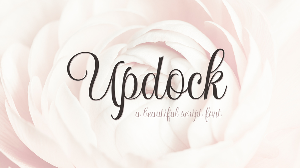 Updock Font preview