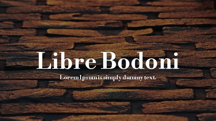 Libre Bodoni Font preview
