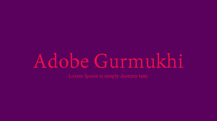 Tiro Gurmukhi Italic Font preview