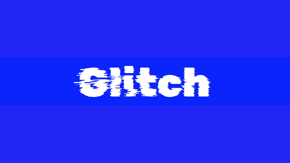 Rubik Glitch Font preview