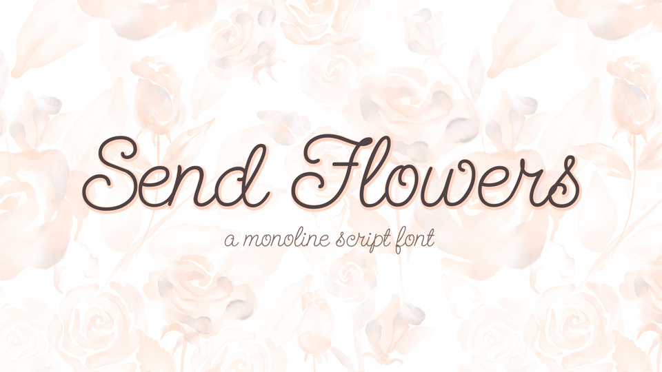 Send Flowers Regular Font preview
