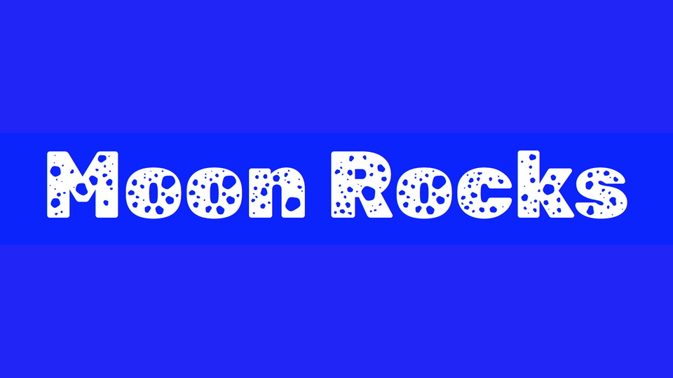 Rubik Moonrocks Font preview