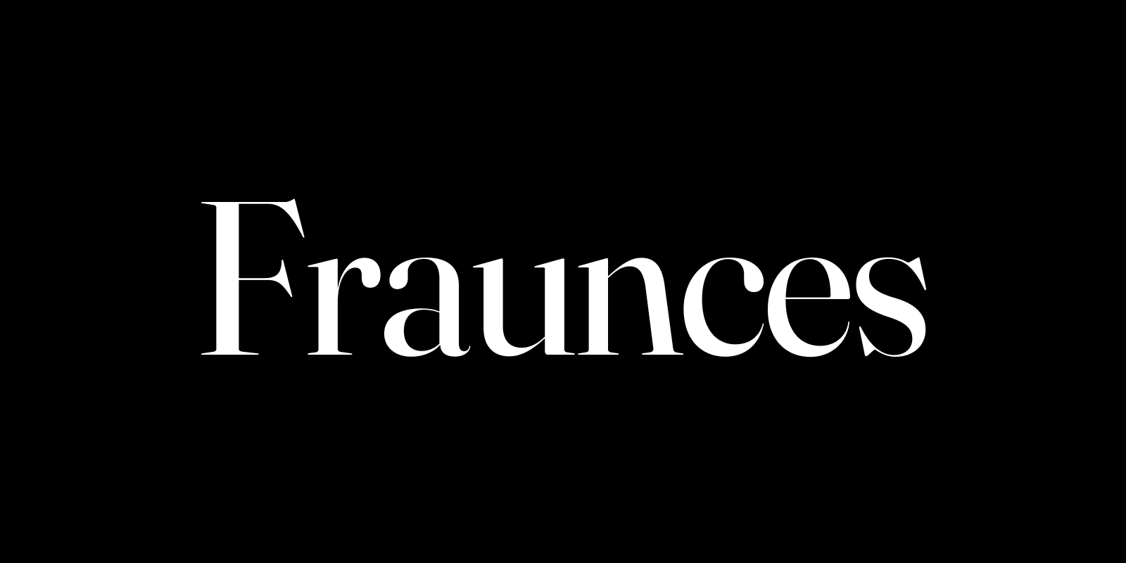 Fraunces Font preview