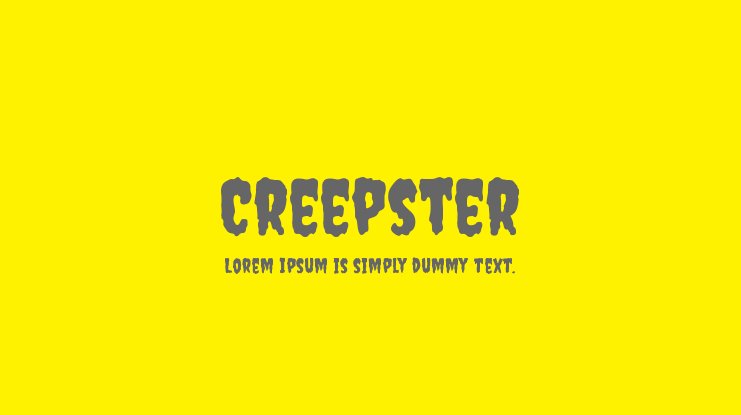 Creepster Font preview