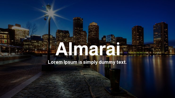 Almarai Font preview