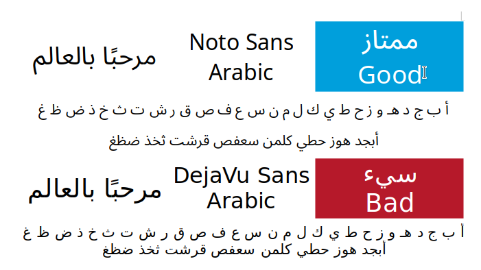 Noto Sans Arabic Font preview