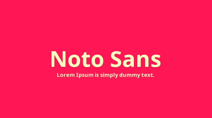 Noto Sans Display Font preview