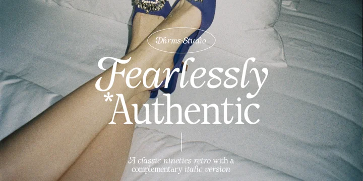 Fearlessly Authentic Italic Font preview