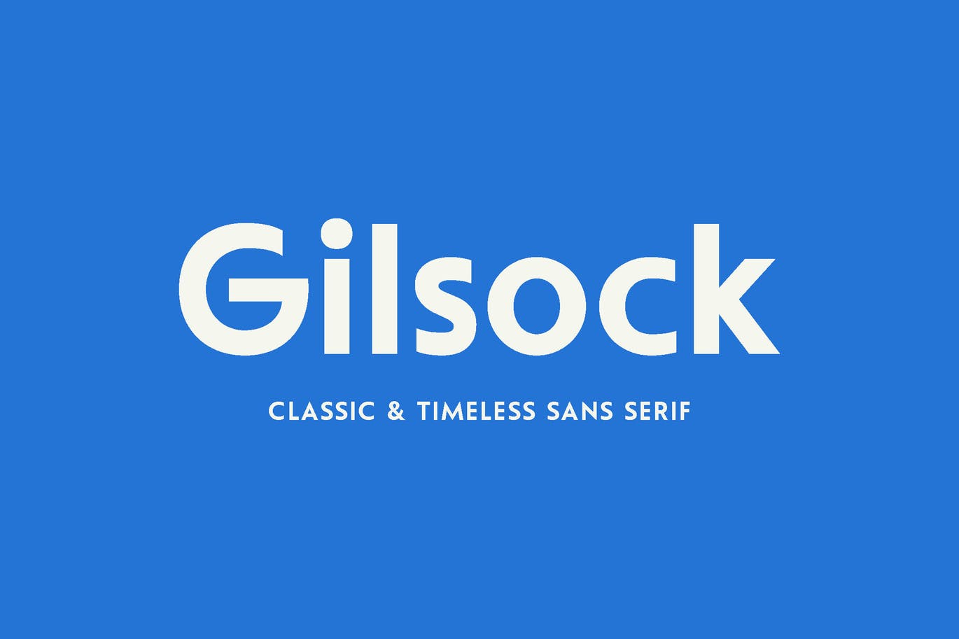 Gilsock Regular Font preview