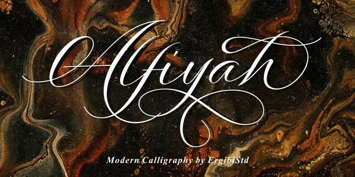 Alfiyah Regular Font preview