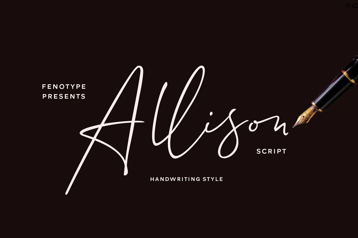 SA Alison Regular Font preview