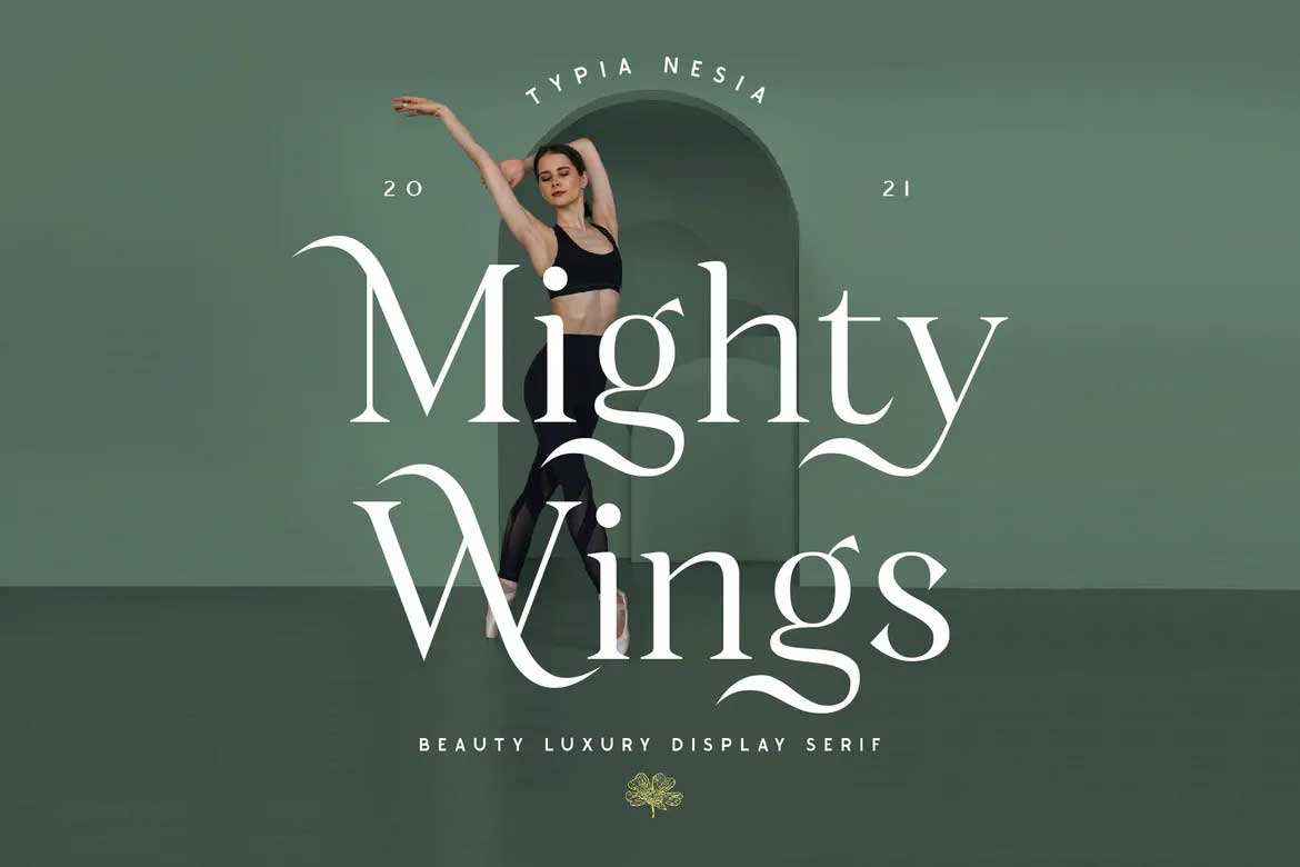 Mighty Wings Regular Font preview