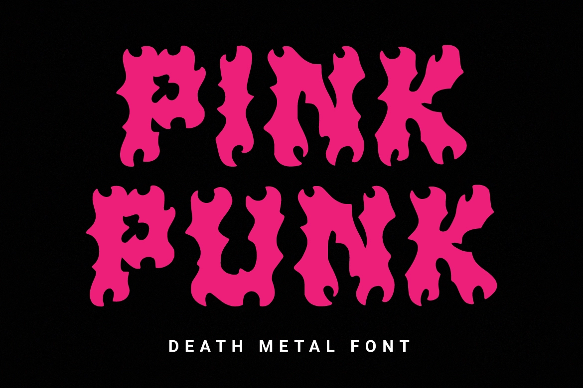 Pink Punk Font preview