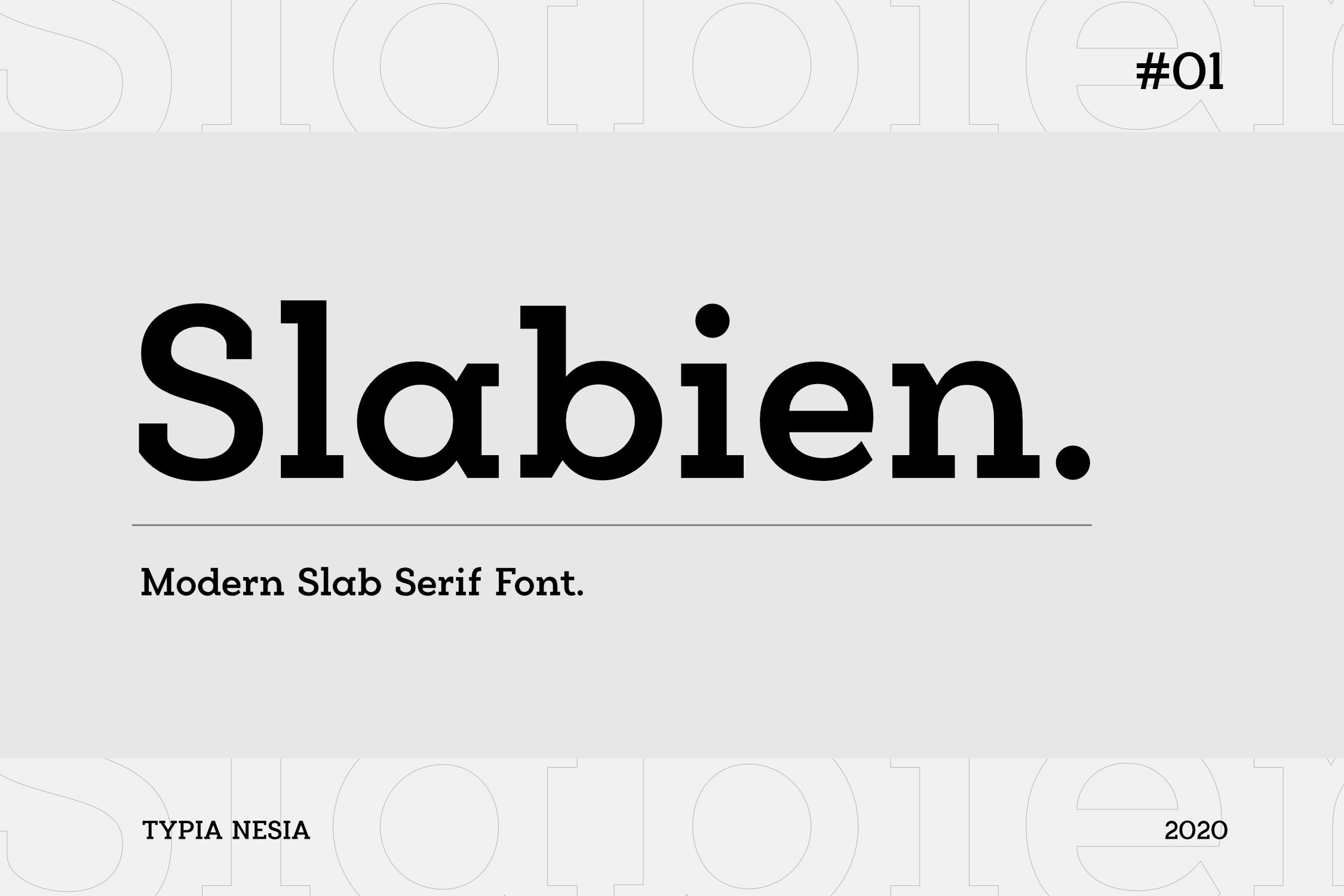 Slabien Regular Font preview