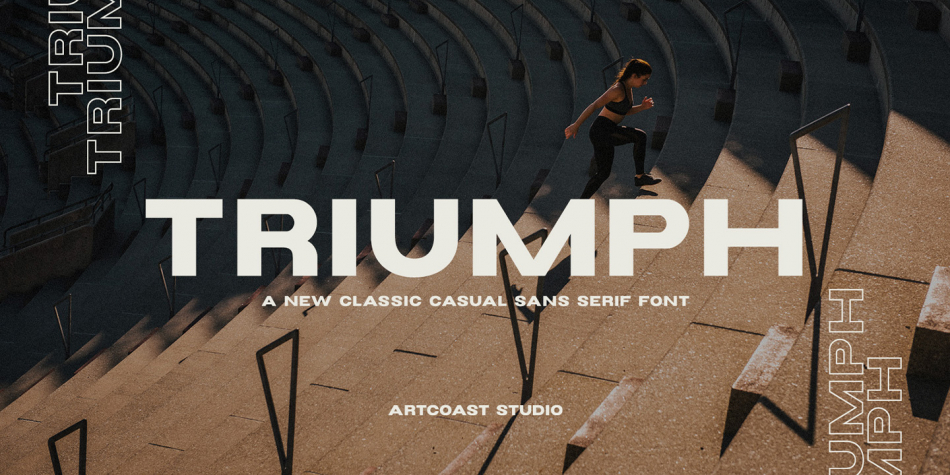 SA Triumph Outline Font preview