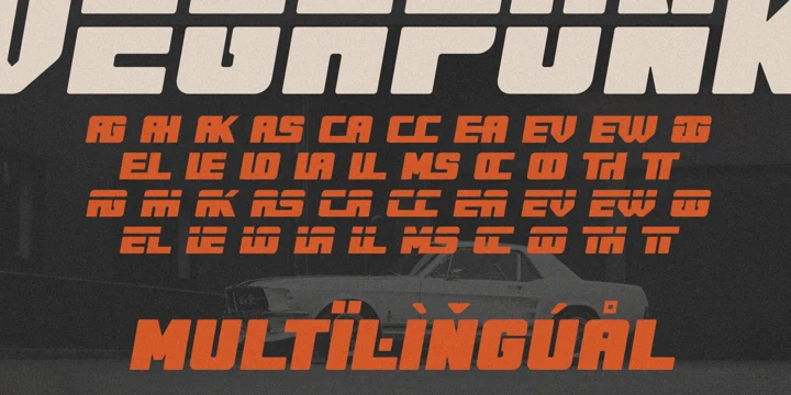 Vegapunk Narrower Italic Font preview