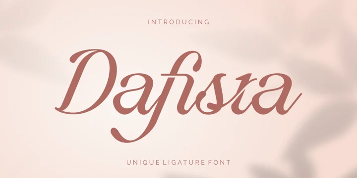 Dafista Regular Font preview