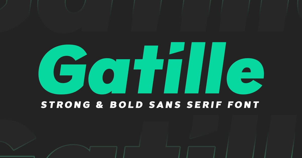 Gatille Regular Font preview