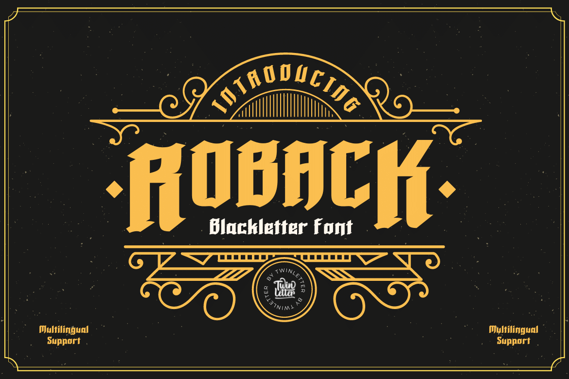 Roback Font preview