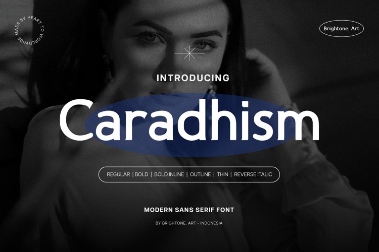 Caradhism Bold Inline Font preview