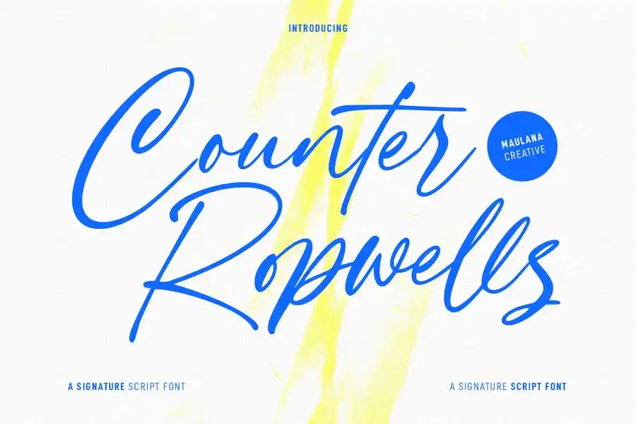 Counter Ropwells Regular Font preview
