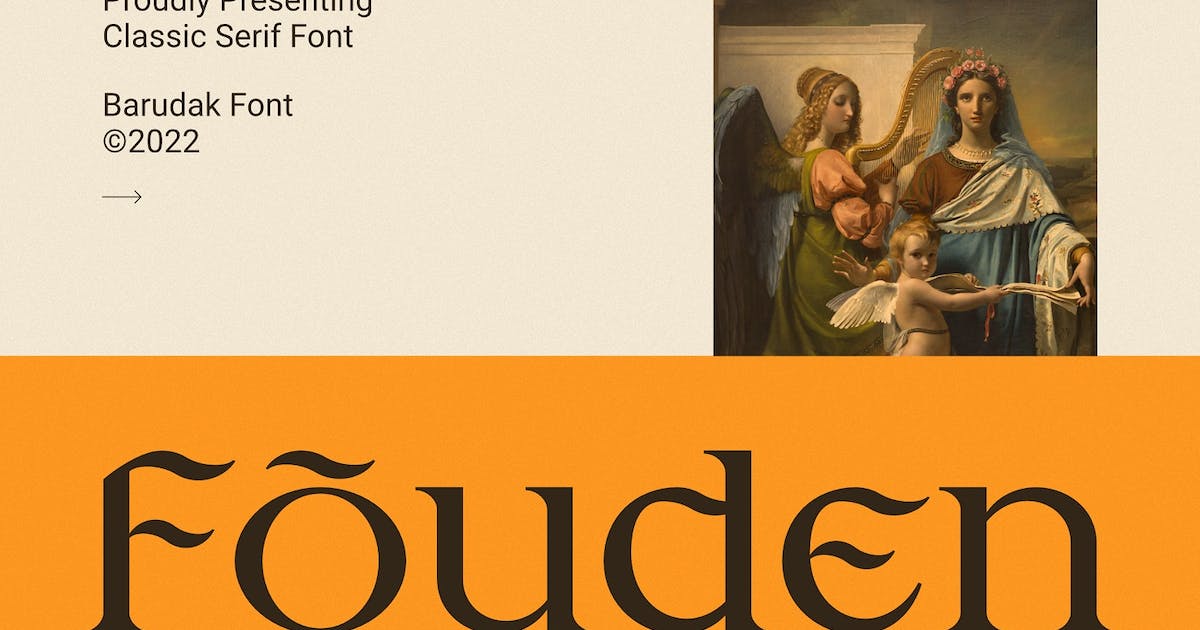 Fouden Font preview