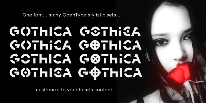 Gothicha Regular Font preview