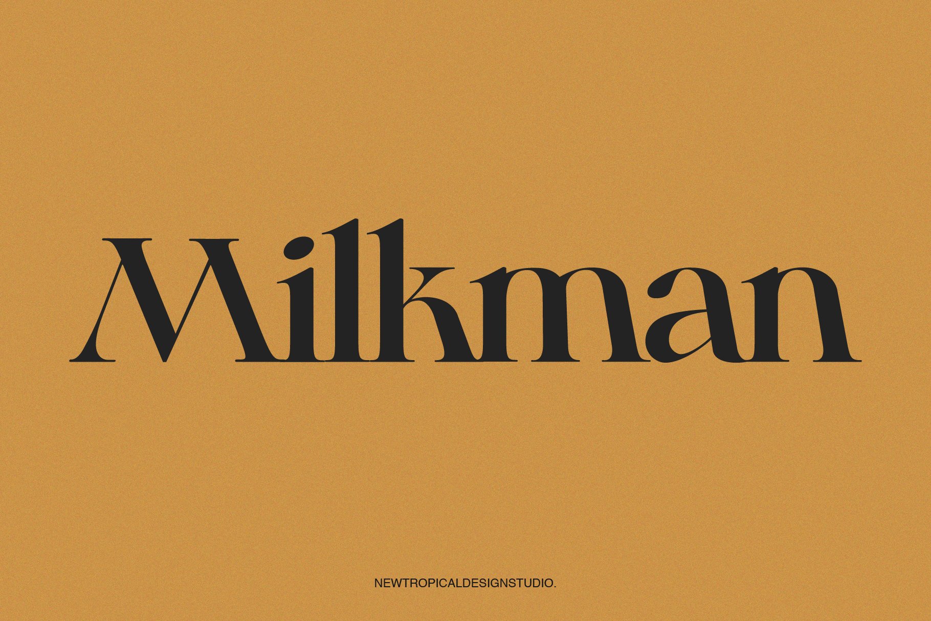 Milkman Font preview