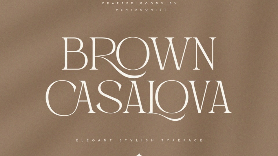 Brown Casalova Regular Font preview